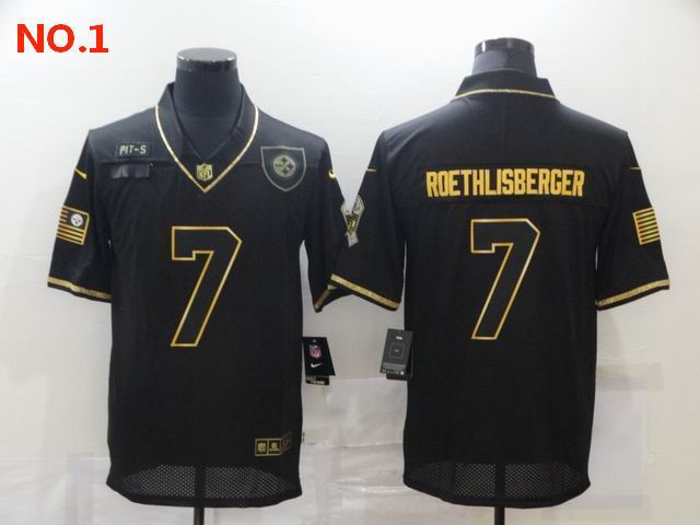 Men's Pittsburgh Steelers #7 Ben Roethlisberger Jersey NO.1;